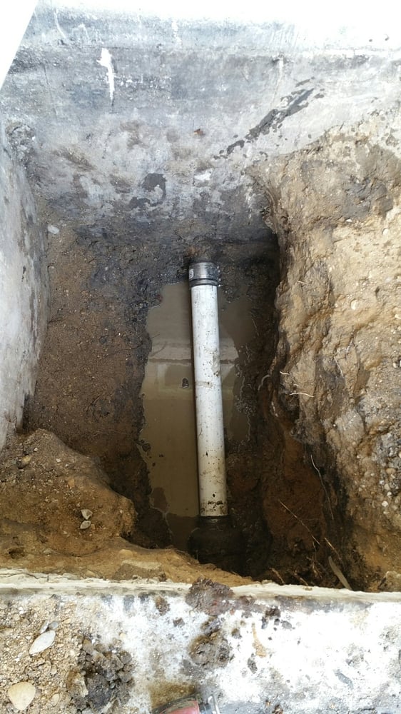Sewer line collapse