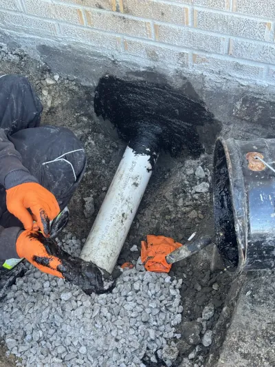 after pipe break repair