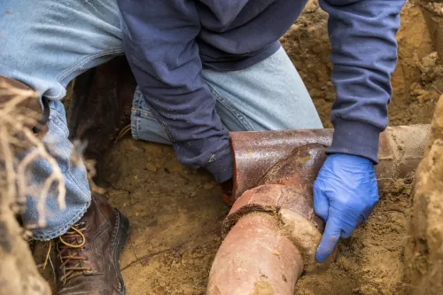 Sewer Repair Work Pipe